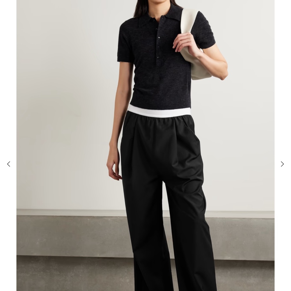 Tibi Tropical Wool Pull On Marit Pant
